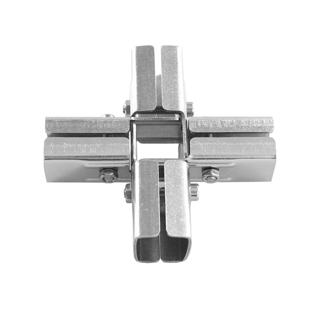 Stainless Steel Square Tube Connector Replacement Connection Fastener Fixed Joint 3 Way Elbow Pipe Fitting Easily Install
