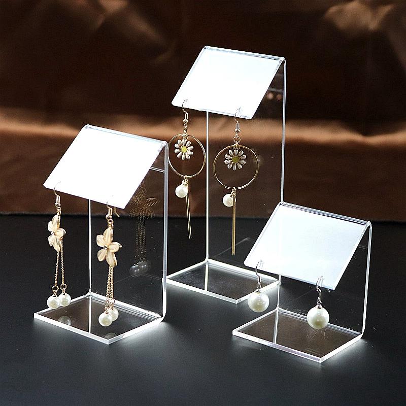 1pcs Transparent Acrylic Earring Display Stand Ear Studs and Earrings Display Rack Ear Accessory Storage Rack Multi-purpose Accessories Shooting Props