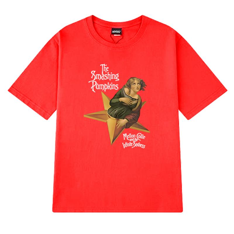 90S Album Mellon Collie and The Infinite Sadness T shirts Men Women The Smashing Pumpkins short sleeve T-shirt Unisex Cotton Top