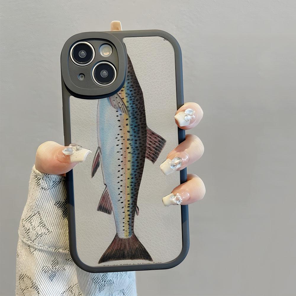 

Carp Fishing Fish Phone Case For Man IPhone 16 14 13 11 12 Pro Max Mini X XR XS 8 Plus Mini Lambskin Silicone Shell Cover iPhone13 ProMax