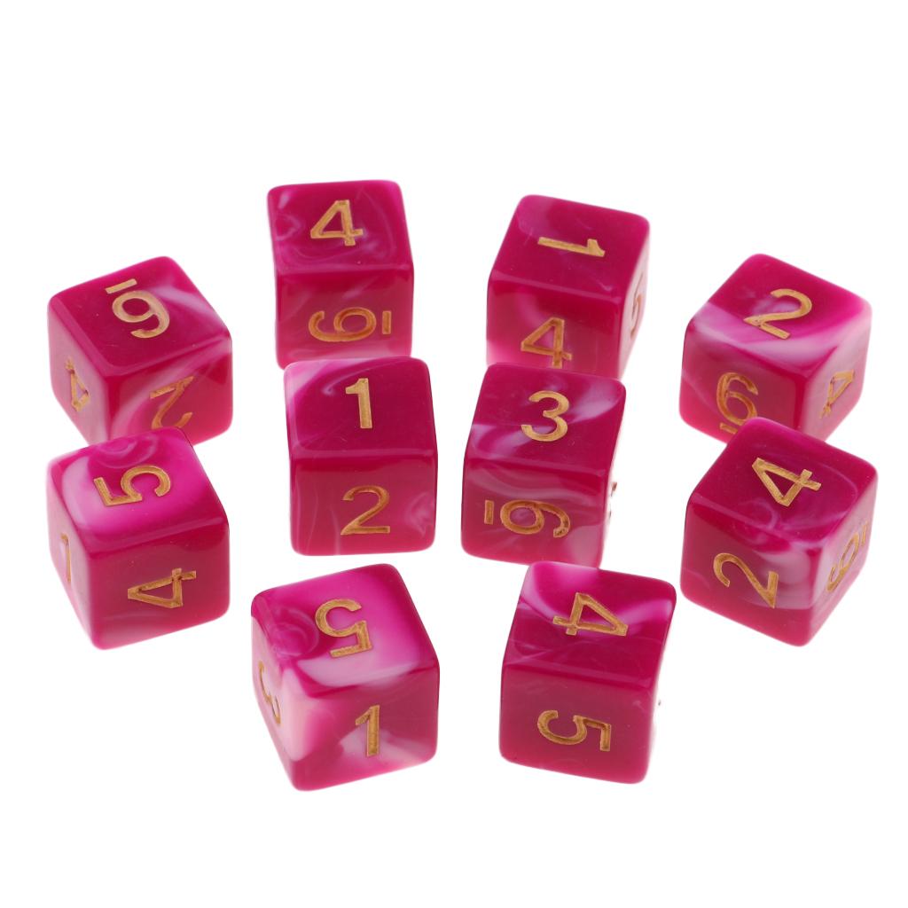 10 Pieces RPG DND Game Set with D6