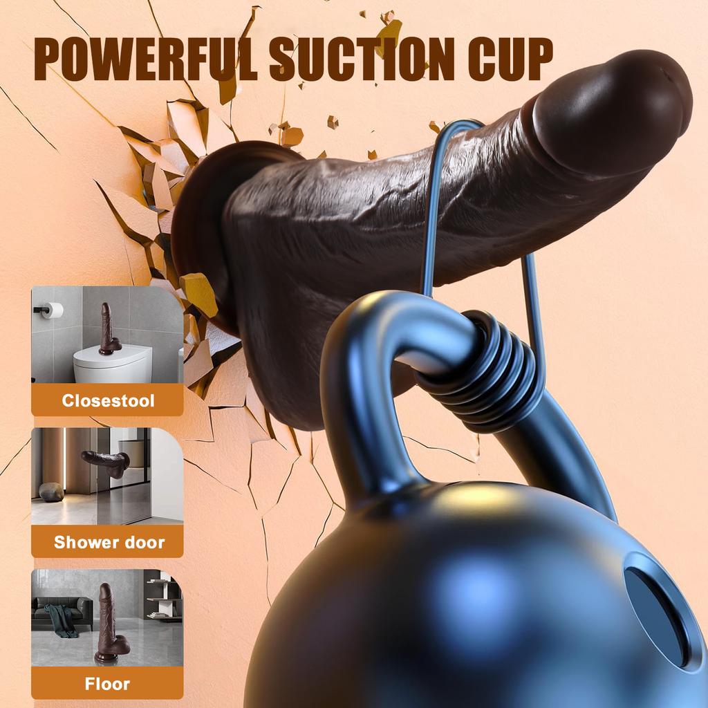 Dildo elettrico deluxe da 8,8 pollici - 8 modelli di spinta, 10 modalità di vibrazione, funzione di rotazione, giocattolo sessuale per adulti impermeabile silenzioso e sicuro per il corpo per le donne