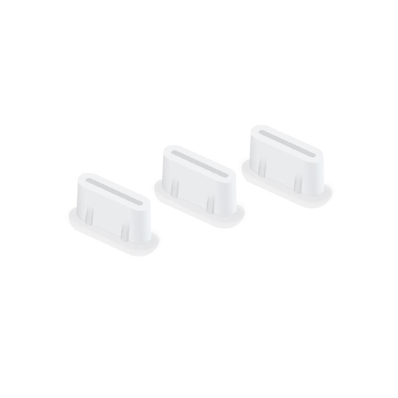 3pcs Silicone Dust Plug Type-c Interface Dust Cover Compatible For Dji Mini 3 Pro Remote Control