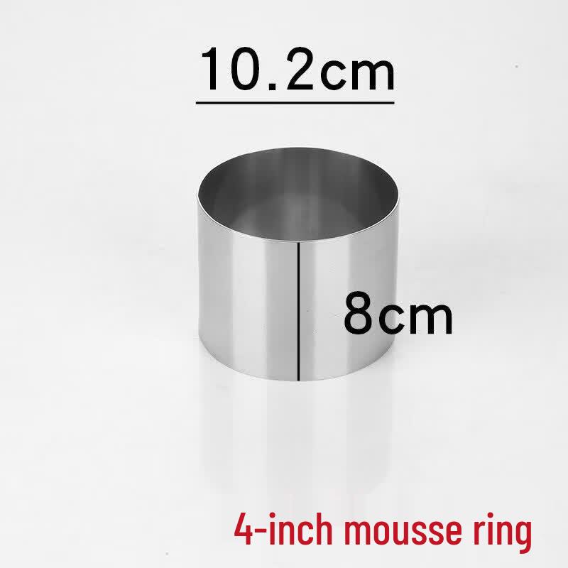 Qiwei Stainless Steel Round Cake & Mousse Ring