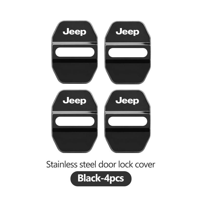 For Jeep Car Door Lock Protector Stainless Steel Prevent Rust and Scratches Grand Cherokee Patriot Renegade Compass Wrangler