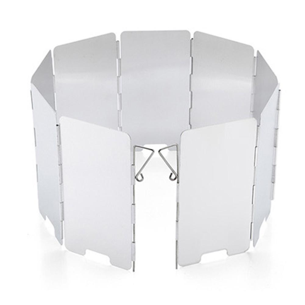 9 Plate Wind Deflector Windproof Board Pieces Deserves Camping Gas Stove Windshield Outdoor Foldable Picnic Stove Wind Screen China Mainland