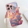 Hot Air Balloon Cloud Sunset Sky Glass Phone Case Suitable for iPhone 17 16 15 14 13 12 11 Pro Max Plus Shockproof Back Cover