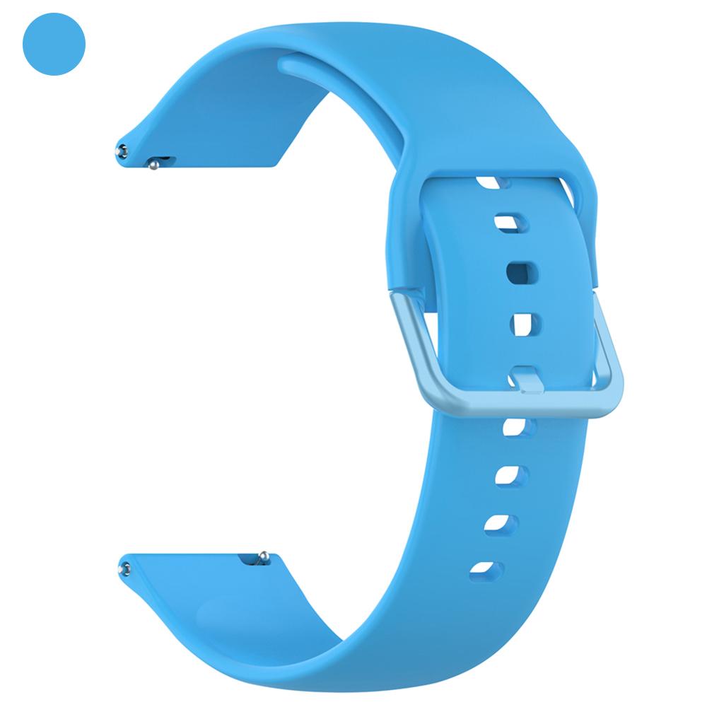 

20mm 22mm Silicone Strap For Garmin Forerunner 645 165 265 570 S42 Replace Band For Garmin Venu 4 3 2 Sq Vivoactive 4 6 Bracelet 1PCS 20mm небесно-голубой