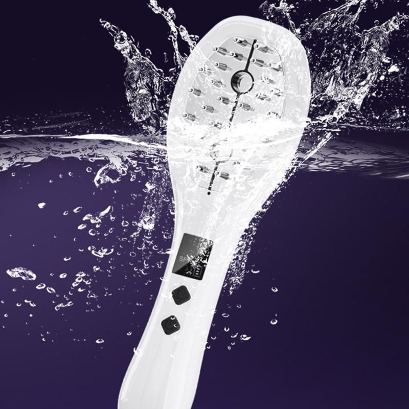 5 Gear Adjustable Electric Scalp Massage Brush Comb USB Rechargeable Vibrating Scalp Massager Tool for Hair Treatments