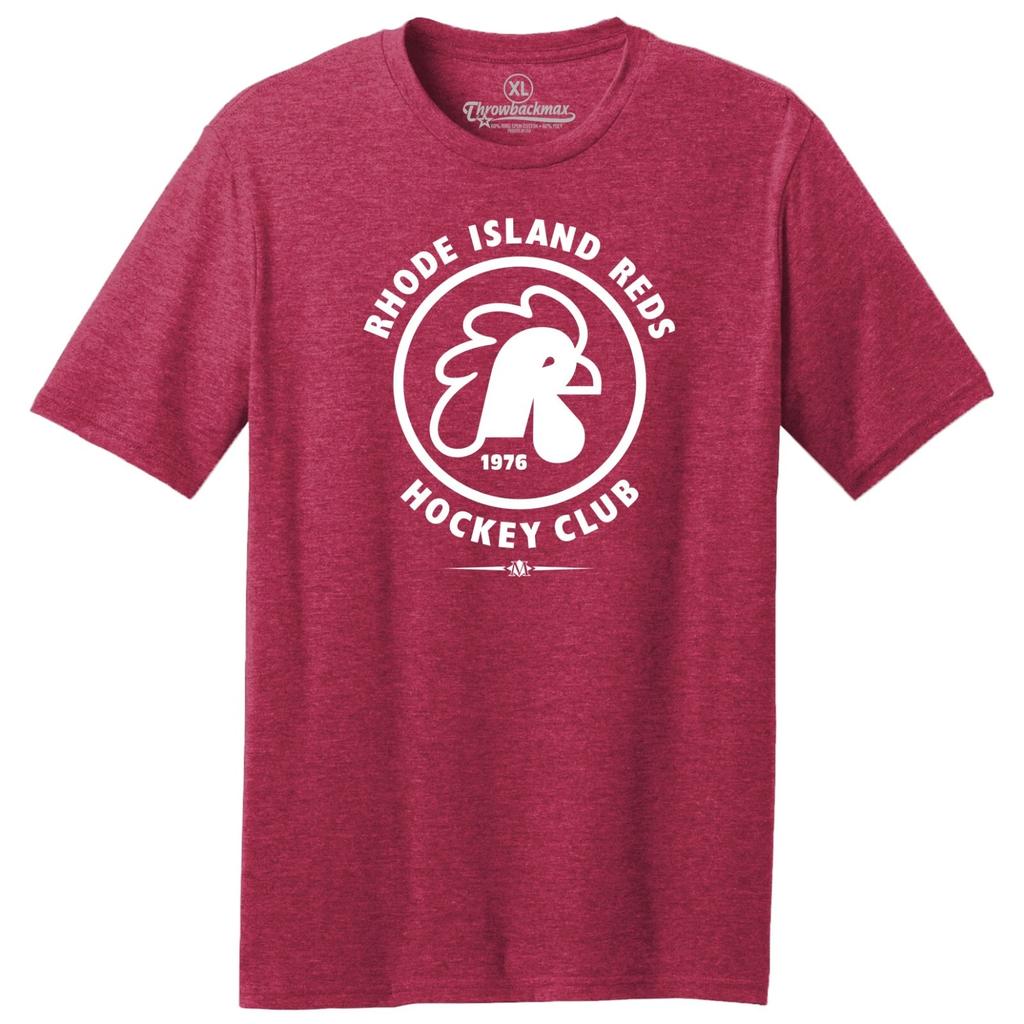 Rhode Island Reds 1976 Hockey TRI-BLEND Tee Shirt - Boston Bruins