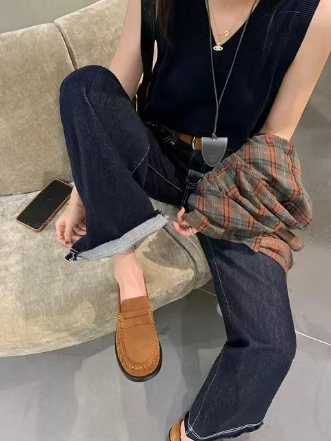 NEW Female Shoes Women Mary Janes Round Toe Flats Loafers Oxfords Platform Casual Buckle Ladies Heels Black