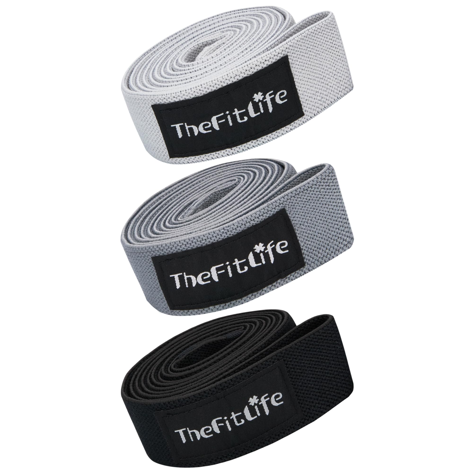 

TheFitLife Training Muscle Training Rubber Resistance Stretch Fitness Bands Tubes, Tubes, Tubes, Bands, Bands, (Light Gray/Gray/Black)