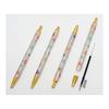 Recycled Leather 4-Pocket Business Card Holder with Floral Ballpoint Pen Set T23-LS030B-HS380B
