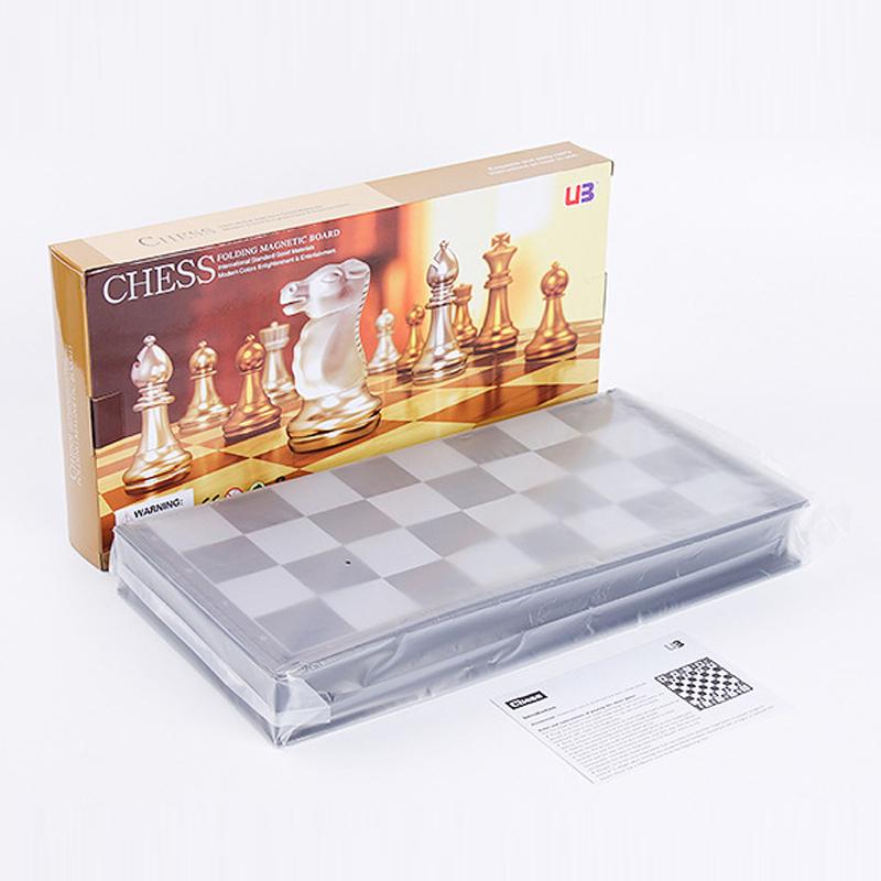 Magnetic Chess Foldable Chess Board Puzzle Chess Game Toy Chess Chess Training Equipment Portable Chess Set 4812A