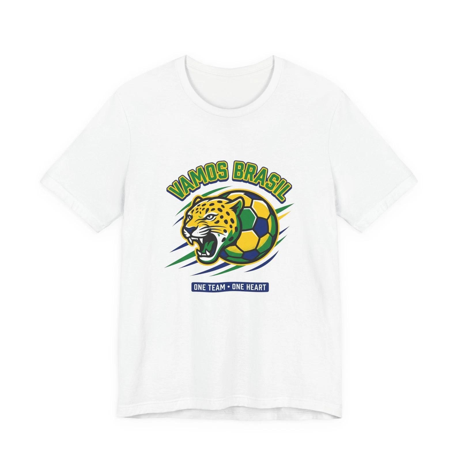 Vamos Brasil Jaguar Soccer Tee | One Team One Heart L