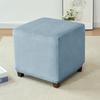 Elastic Ottoman Cover Square Furniture Protector Durable Pouf Stool Cover