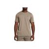 Under Armour Letter Print Sports Round Neck Short Sleeve T-Shirt Men Tops Beige 1382799-203