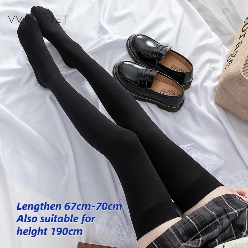 Long Tube Over The Knee Socks Velvet High Elasticity Uniform White Anti-slip Slim Velvet Thigh Ladies Girls Height 190cm Stoki Practical Use