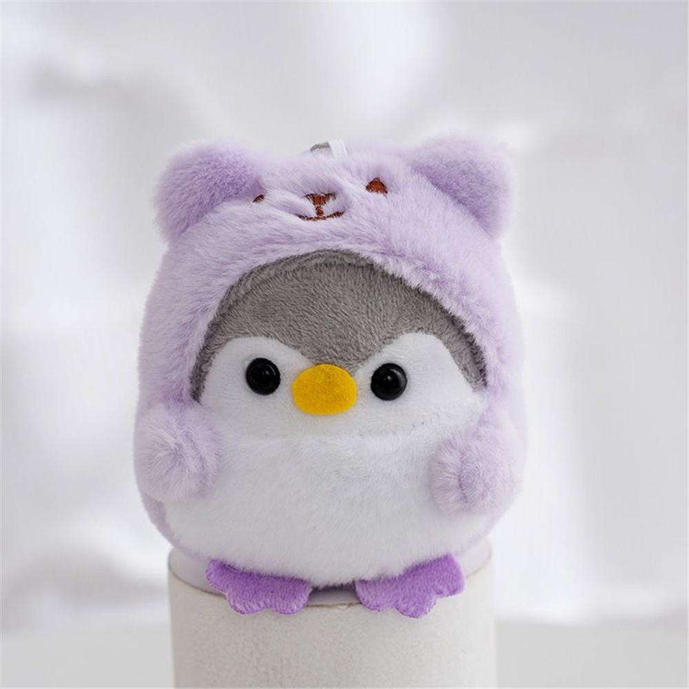 4 Farben, Größe ca. 7 cm. Tier Pinguin Plüschtier, Schlüsselanhänger Geschenk Puppe