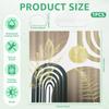 Aesthetic Abstract Arch Shower Curtain Machine Washable Waterproof Sun Arch Bath Curtain for Bathroom Dormitory Living Room