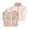 Louis Misha Reversible Floral Quilted Kids Coat Gri W25 R0050