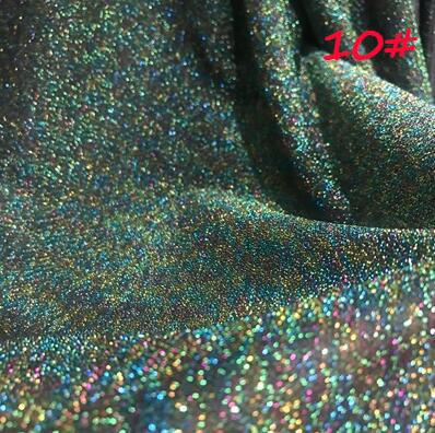 2 Yards Bastelbedarf Hintergrund Bühnenshow Kleidung Hochzeitsdekoration Zubehör Mehrfarbig Modekleid Lurex Glitzerstoff