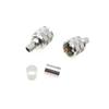 All-Copper SL16-JC UHF Male Connector, Gold-Plated Pin, 50 Ohm, Solder/Crimp, 50-5 