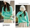 Women's Korean-Style Brushed Wool Cardigan - Round Neck, Chic Knit Outerwear Sweater, New for 2025.