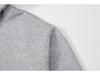 RDT Menswear | Grey Cleanfit American-Style Short Hoodie - 550g Solid Color Sweatshirt for Men