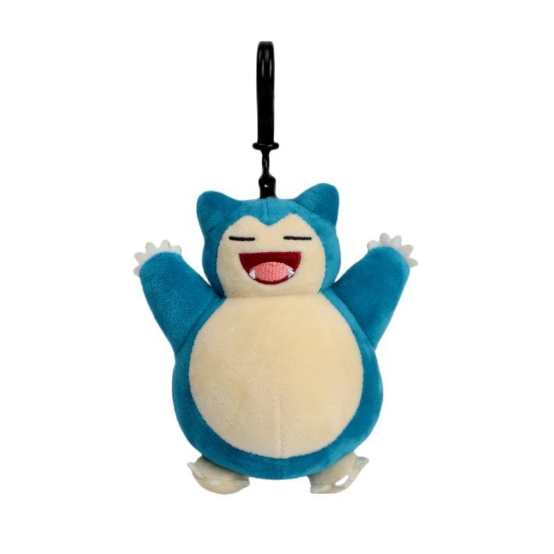 Snorlax Pikachu Eevee Jigglypuff Bulbasaur Keychain Plush Toy Cartoon & Cute Backpack Pendant Children's Gift