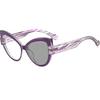 Fashion Ladies Photochromic Myopia Glasses Retro Oversized Women Near Sight Eyeglasses Men Vintage Cat Eye Minus Diopter Eyewear