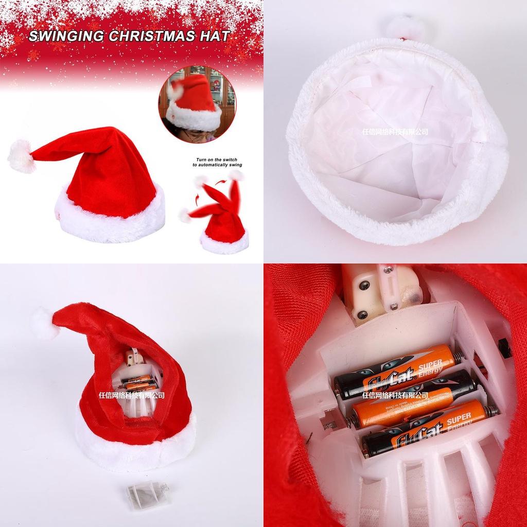 Electric Music Swinging Santa Claus Children's Toy Gift For Christmas Festival Non-woven Fabric Material