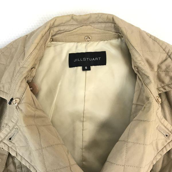 JILLSTUART Blue Fox Fur Trim Trench Coat Women S Beige Luxury Outerwear(USED)