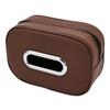 Car Tissue Box Holder Nappa Leather Car Center Console Armrest Napkin Box Sun Visor Backseat Tissue Case With Fix Strap
