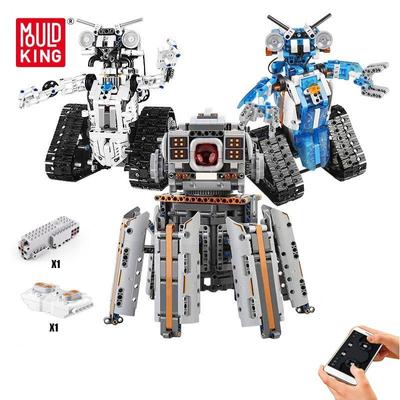 MOULD KING Giocattoli educativi Kit di costruzione per bambini Programmazione APP Robot intelligenti Blocchi Mattoni Regali di Natale per ragazzi