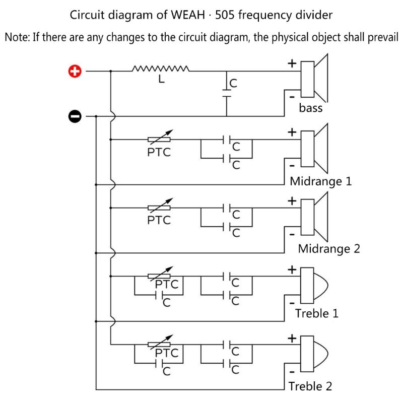 Frequency Divider Board 5 Way Speaker Frequency Divider 250W Crossover Filter for DIY KTV Home Theater Stage Speaker