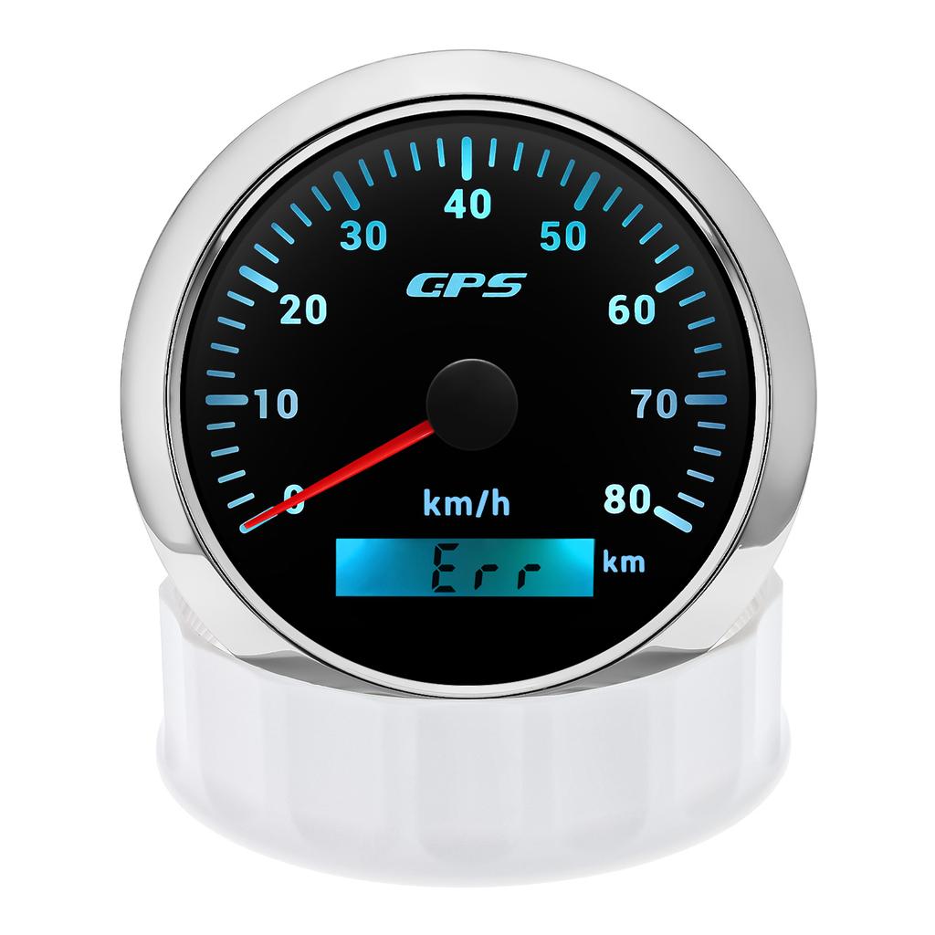 30/60/80/120/200KMH 7 Colors Backlight 85MM GPS Speedometer Gauge with GPS Antenna Motorcycle Boat Car Truck Speed Gauge Meter