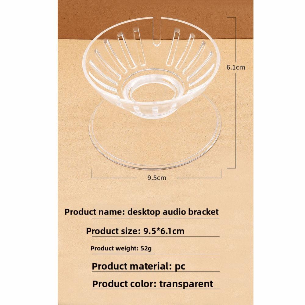 Transparent Bluetooth Speaker Mount Stable Speaker Base Speaker Pedestal Base for HomePod Mini