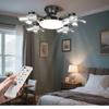 2-in-1 60W E27 Drone Design Ceiling Fan Light AC85-265V Home Restaurant Lighting LED Chandelier Fan Fan Lamp