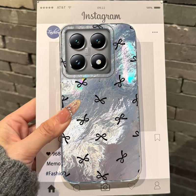 Cute Colorful Bow Heart Girls Women Phone Case For Xiaomi 14T 13T Pro 14Tpro 13Tpro 11 Lite 5G NE Shockproof Bumper Fundas Cover