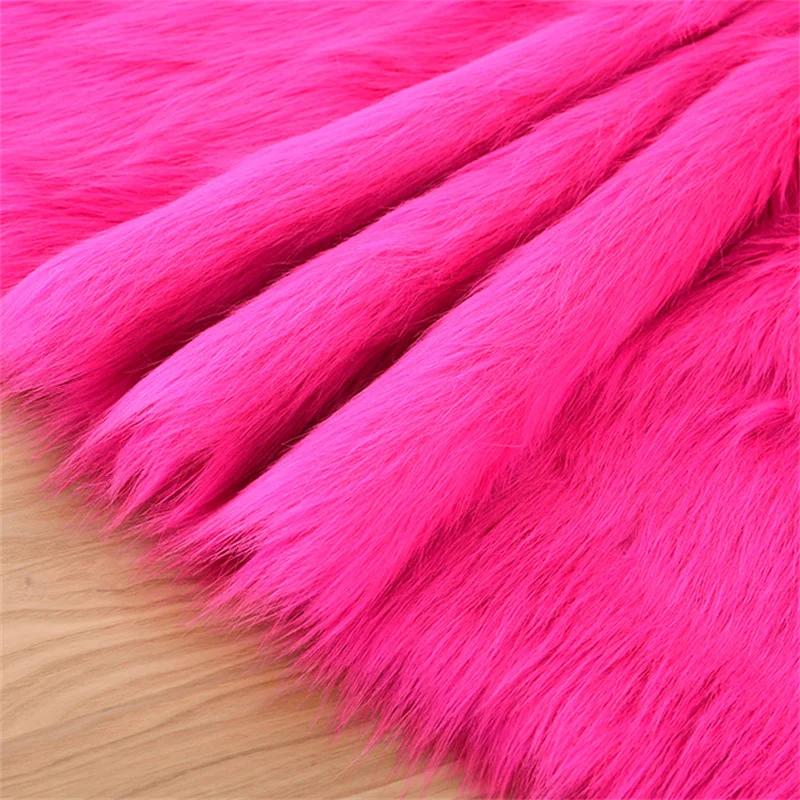 5cm Plush Thickened Fur Fabric By The Meter Coats Bags Clothes Sewing High-grade Imitation Fox Cloth Decorative Winter Plain Diy