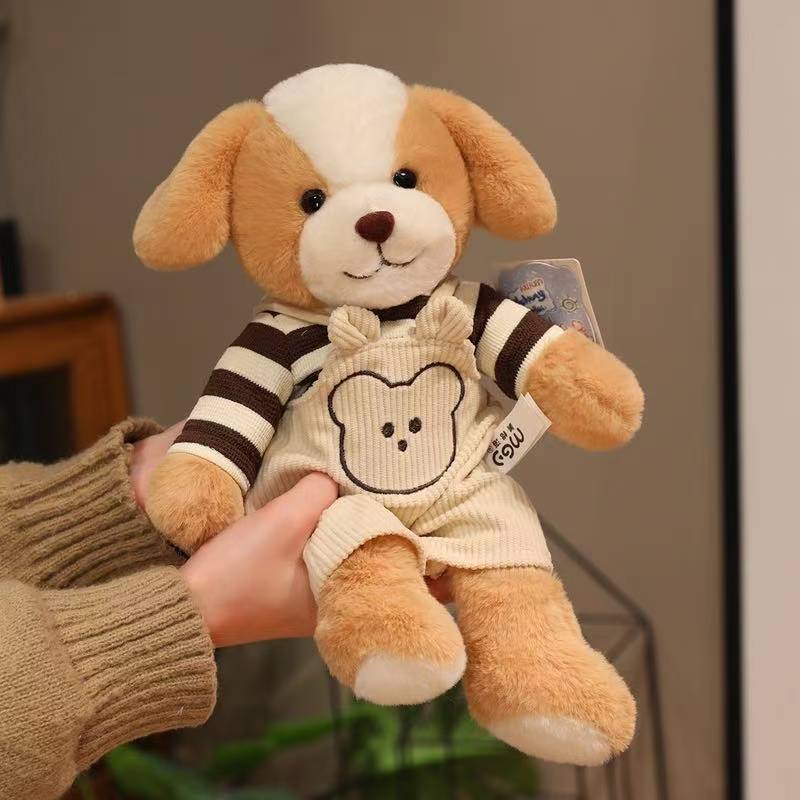 The Latest Dress Wearing Animal Doll Kawaii Stuffed Plush Toy Figurine Cartoon Anime Cute Gift Doll for Friends Christmas