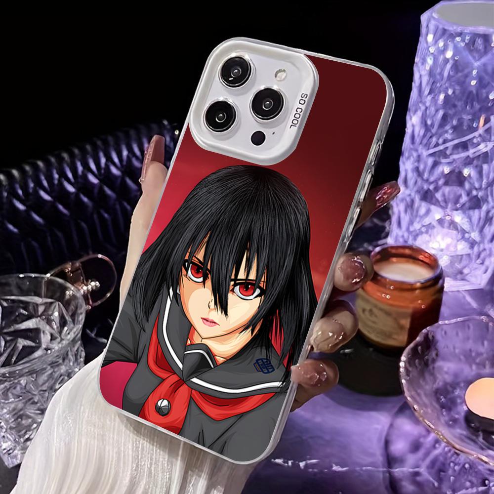 Akame Kurome White Translucent Mobile Phone Case for iPhone 17 16 15 14 13 12 11 X XR XS Air Pro Max Plus Colorful Cover
