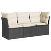 VidaXL Salon de Jardin avec Coussins 3 pcs, Canapés avec Pieds Réglables, Ensemble de Meubles d'Extérieur Patio Terrasse, 3249045