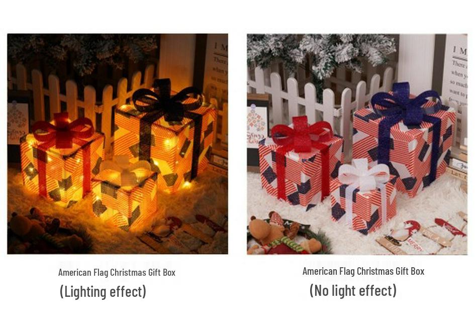 Christmas LED String Lights Gift Set: 3-Piece Decoration for Festive Party Atmosphere