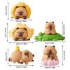 Computer Monitors Decoration Cartoon Capybara Animal Figurines Toy for Computer Screens Keyboards Dashboards Decors
