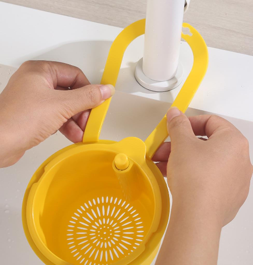 Sink Separator Minimalist Color Scheme Hanging Sink Drain Basket Food Scrap Filter Basket Kitchen Storage Kitchenware