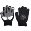 Rhinestone Figure Skating Gloves Palm Protection Kids Skating Mittens  Winter Sports