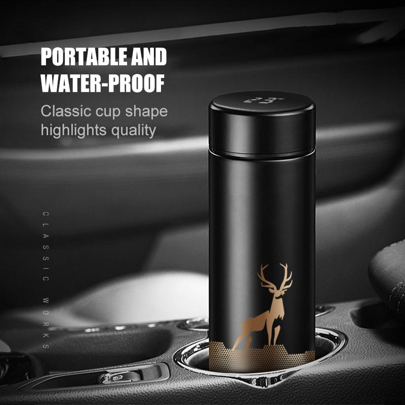 Cute Intelligent Temperature Display Stainless Steel Thermos Insulation Cup Coffee Cup Vacuum Bottle Smart Water Bottle