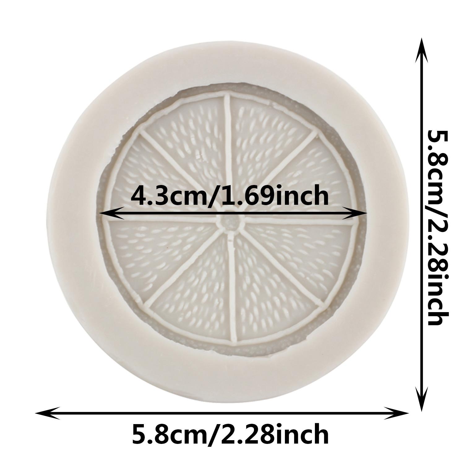 

Силиконовая форма для ломтиков лимона, формы для лимонной помадки, инструменты для украшения торта, летние фруктовые конфеты, смола, глина, формы для шоколадной мастики зелёный